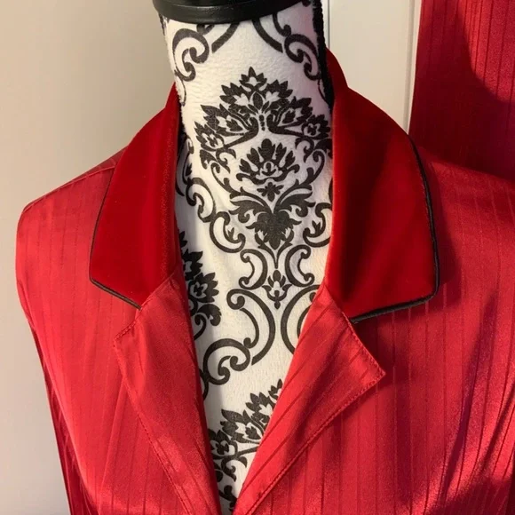 Jones New York Red Satin Pajama Set - Picture 3 of 11